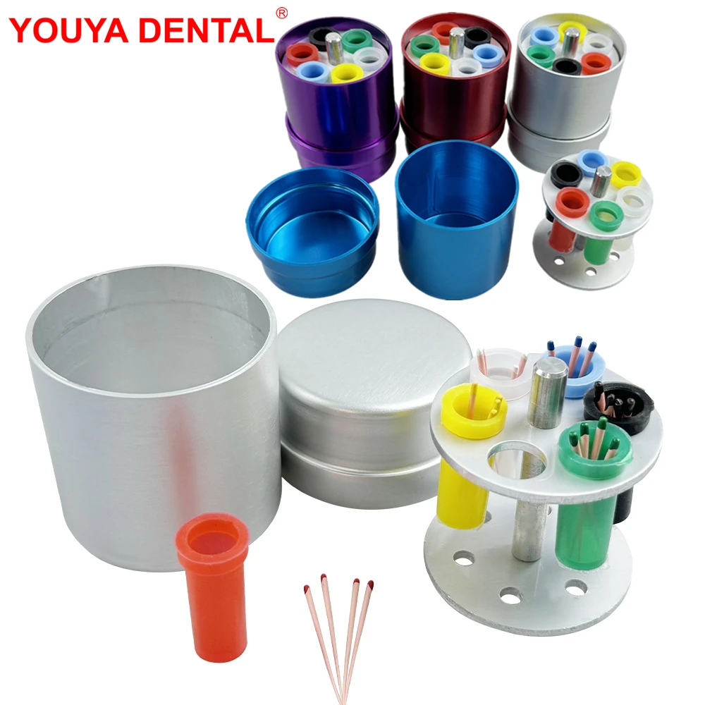 

1pc 6 Holes Gutta Percha Points Box Dental Sterilization Box Autoclavable Endo Files Burs Drill Bits Placement Disinfection Case