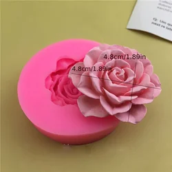 1pc Floral Scented Candle Silicone Mold - Versatile for DIY Crafts, Soap Making & Clay Projects