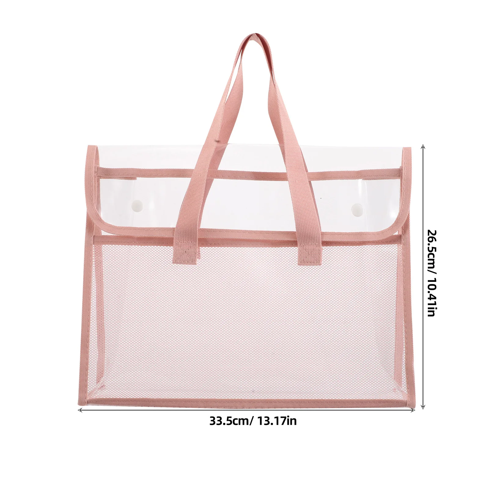 Large Capacity Transparent Waterproof Tote Bag for Women Beach Swimming Shopping Outdoor Activities Clear Bag Transparent Tote