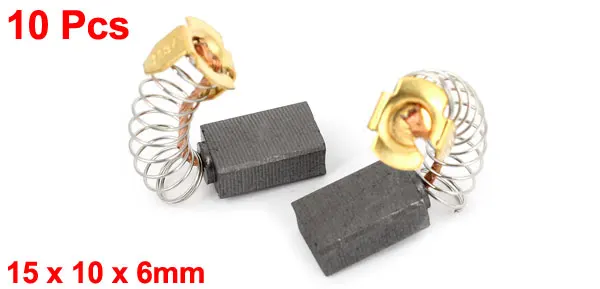 Motore elettrico a spazzola di carbone da 10 pezzi 15x10x6mm che sostituisce le spazzole di carbone per le parti di riparazione di ricambio dei motori elettrici