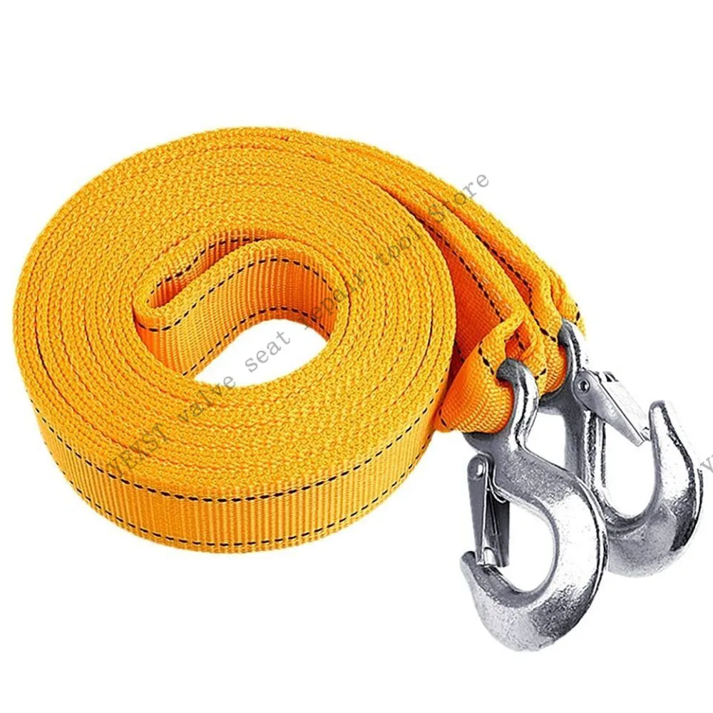 NEW 5 Ton 4 Meter Tow Rope For Truck Snatch Strap Off-road Towing Ropes Trailer Winch Cable Belt Car Traction