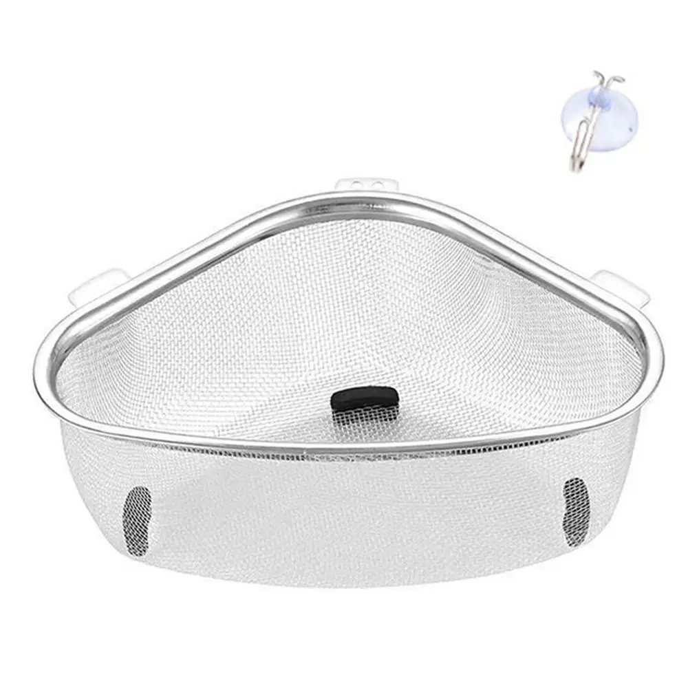 

Stainless Steel Non-slip Leakage Food Vegetables Filter Large capacity Garbage Filter Strainer Drain Basket Drainier Rack