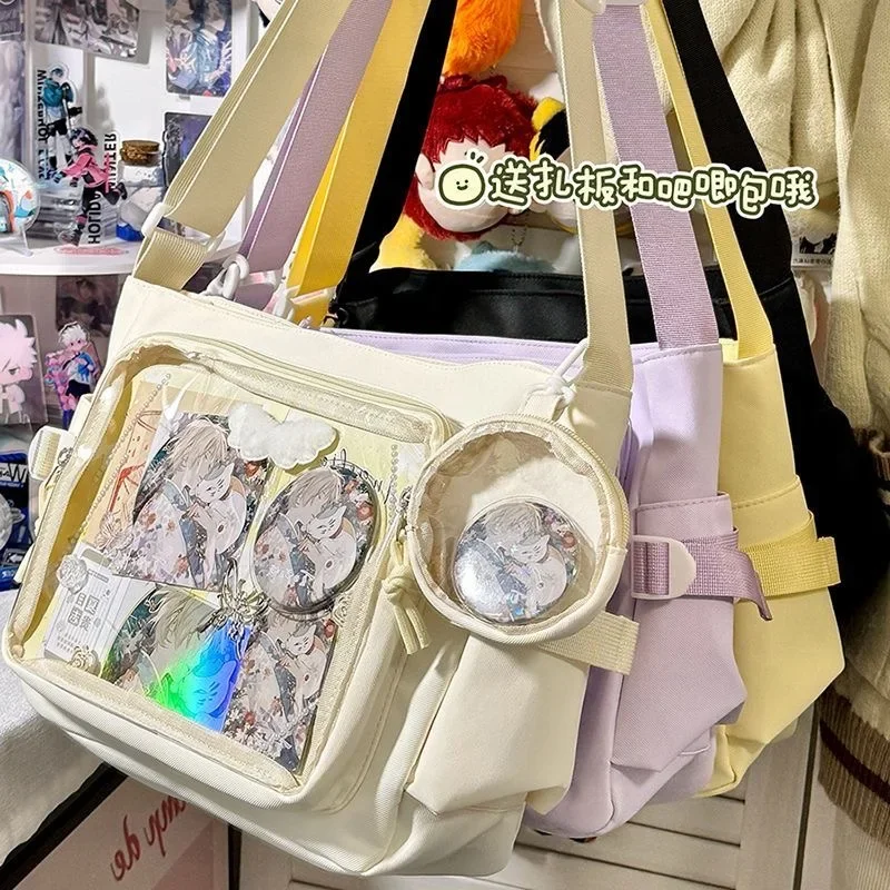 

New Y2K Japanese Style Ulzzang Itabag Women Collage Student Crossbody Bags With Mini Bag Shoulder Bag Nylon School Bags Ita Bag