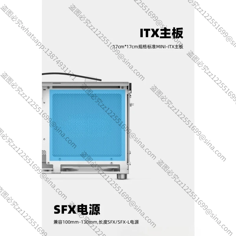 

For Portable Portable ITX Case MINIA4Case, Dense Hole S300 A4 Desktop SmallCase