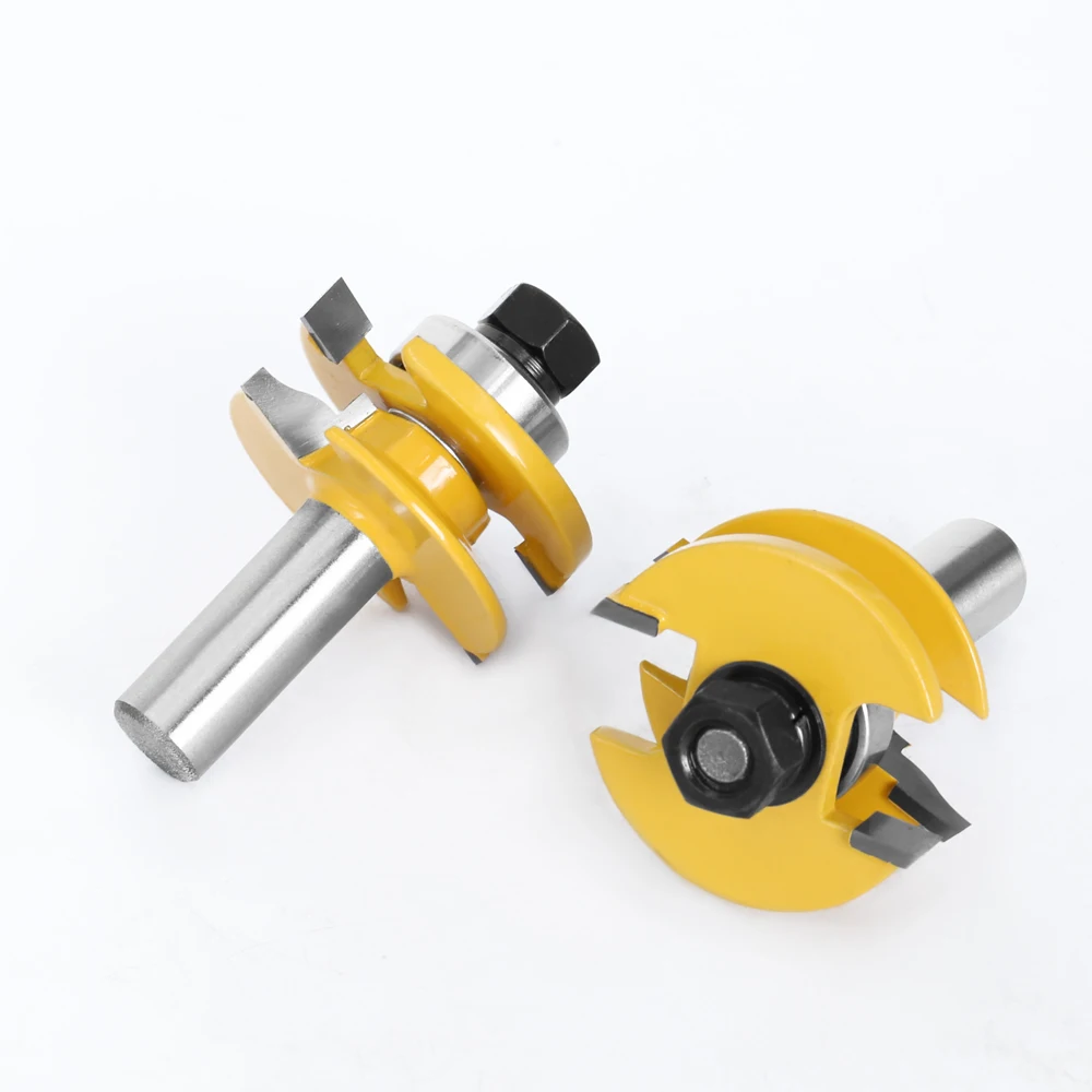 AURWOF Woodworking Router Bit Set, 12mm 1/2 Shank Small Rail & Stile Cutter For Cabinet Door Frame,TCT Professional Milling Tool