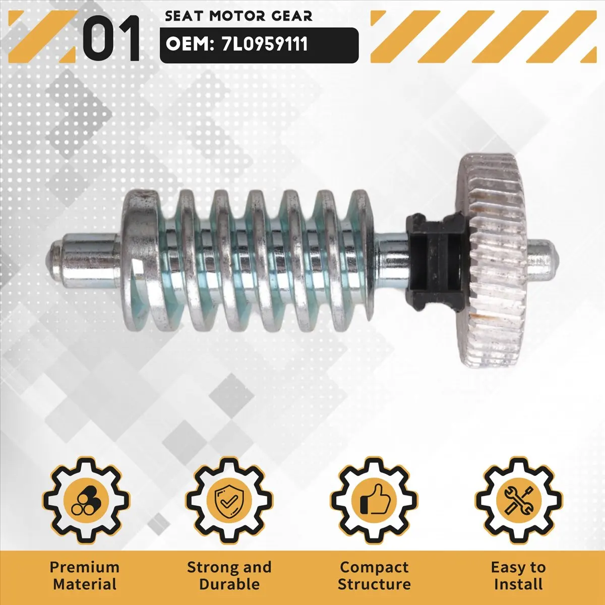 #52I (Plastic+Metal)For VW Touareg Seat Height Adjust Motor Wheel Gear Teeth 7L0959111,Automotive Parts & Accessories