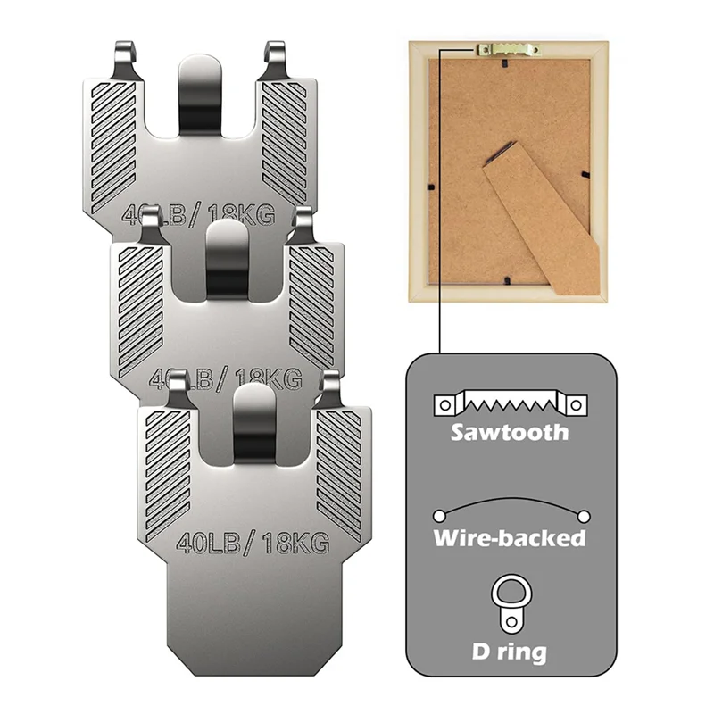 【B07R】40 grucce per quadri con artigli per cartongesso: ganci per appendere quadri da parete, per grandi immagini artistiche, poster fotografici, specchio per pittura