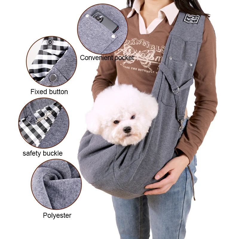 Outdoor Travel Shoulder Bags for Pets, Dog Carrier Bag, Puppy Sling Bag, Pet Carrying Supplies