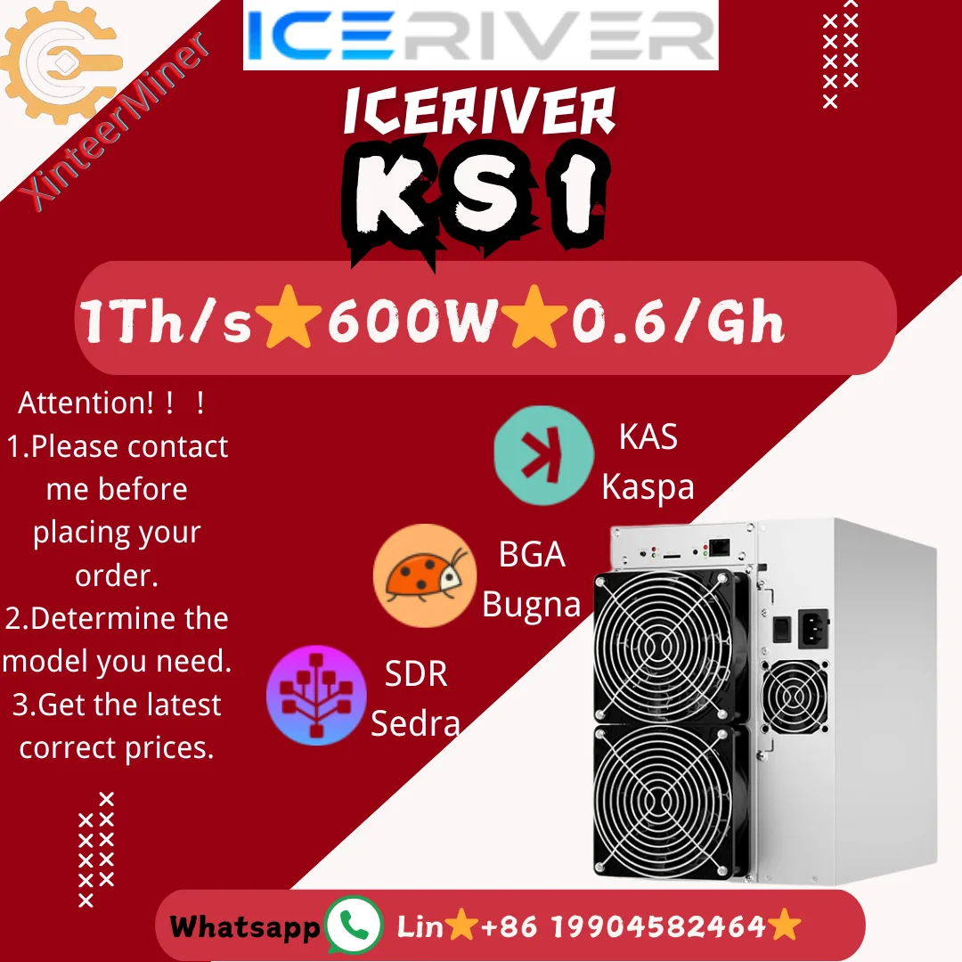 Used overclock KS1/KS2 IceRiver Kaspa KAS Miner , Free Shipping From HongKong