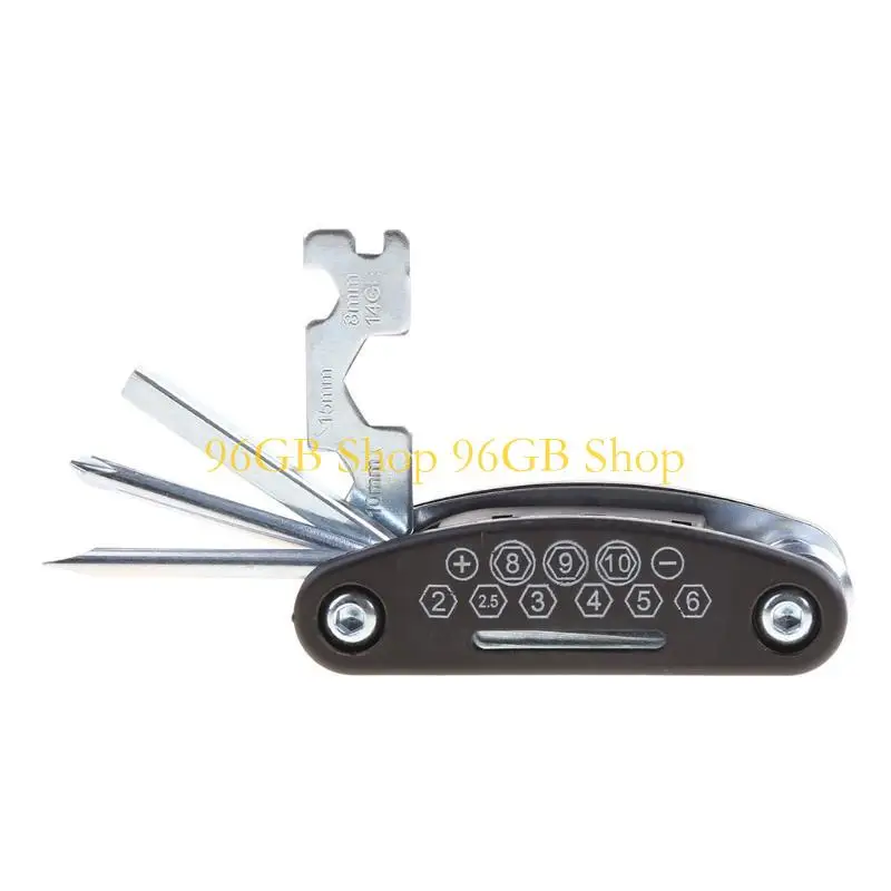 96GB 13Pcs Tool Motorcycle Portable 13 in 1 Cycling Repair Tool Set for Home Outdoor Travel Camping Sport