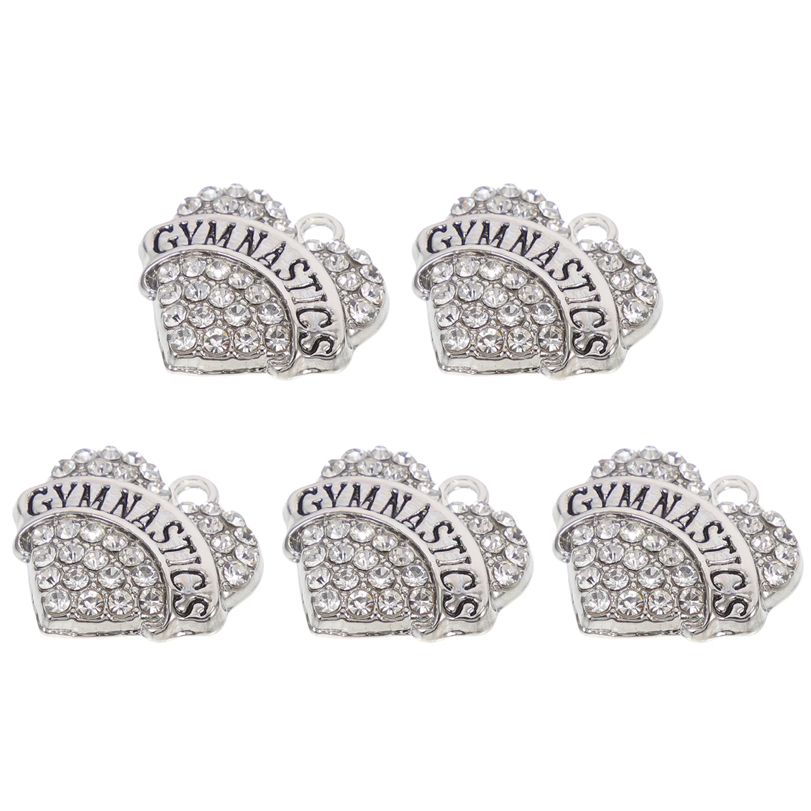 

5 Pcs Peach Heart Bracelet Necklace Accessories for Girls Charms Gymnastic Jewelry Pendant Zinc Alloy Miss Ornament