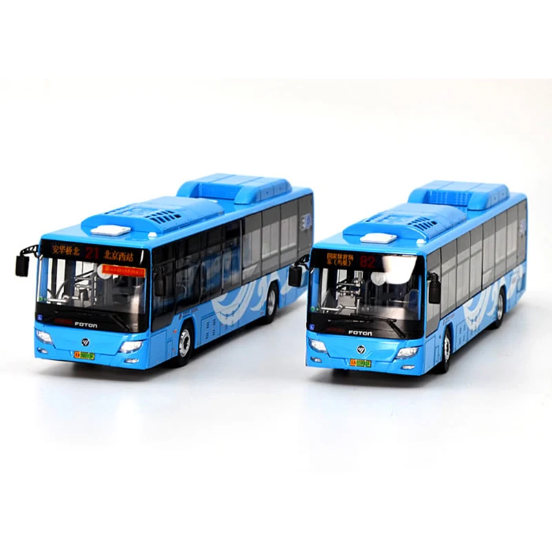 

1:64 Scale Diecast Alloy Beijing Public Transportation FOTON City Bus Toys Cars Model Classic Adult Gift Souvenir Static Display