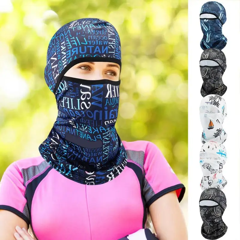 UV Protection Face Cover Scarf Summer Full Face Cover Summer Sun UV Protection Face Cover Neck Gaiter Headgear For Unisex