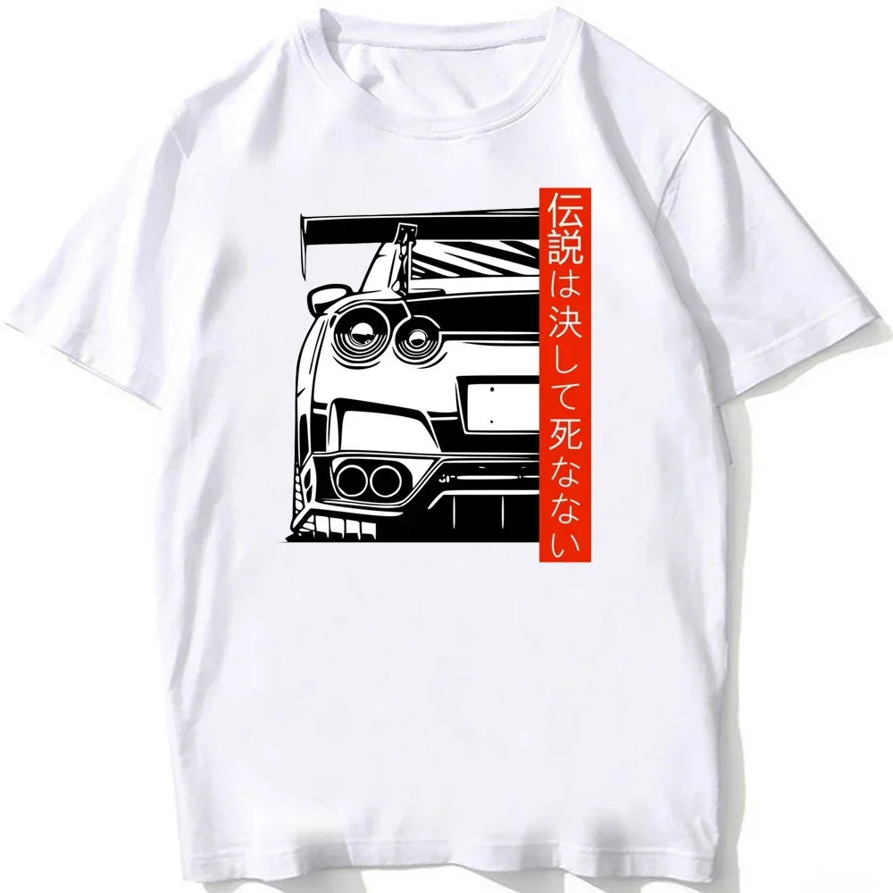 GTR R33 Best Shirt Design Skyline R34 R35 Fan T Shirt Men Short Sleeve Japan Classic JDM Car White Tops Hip Hop Casual Boy Tees - view 3