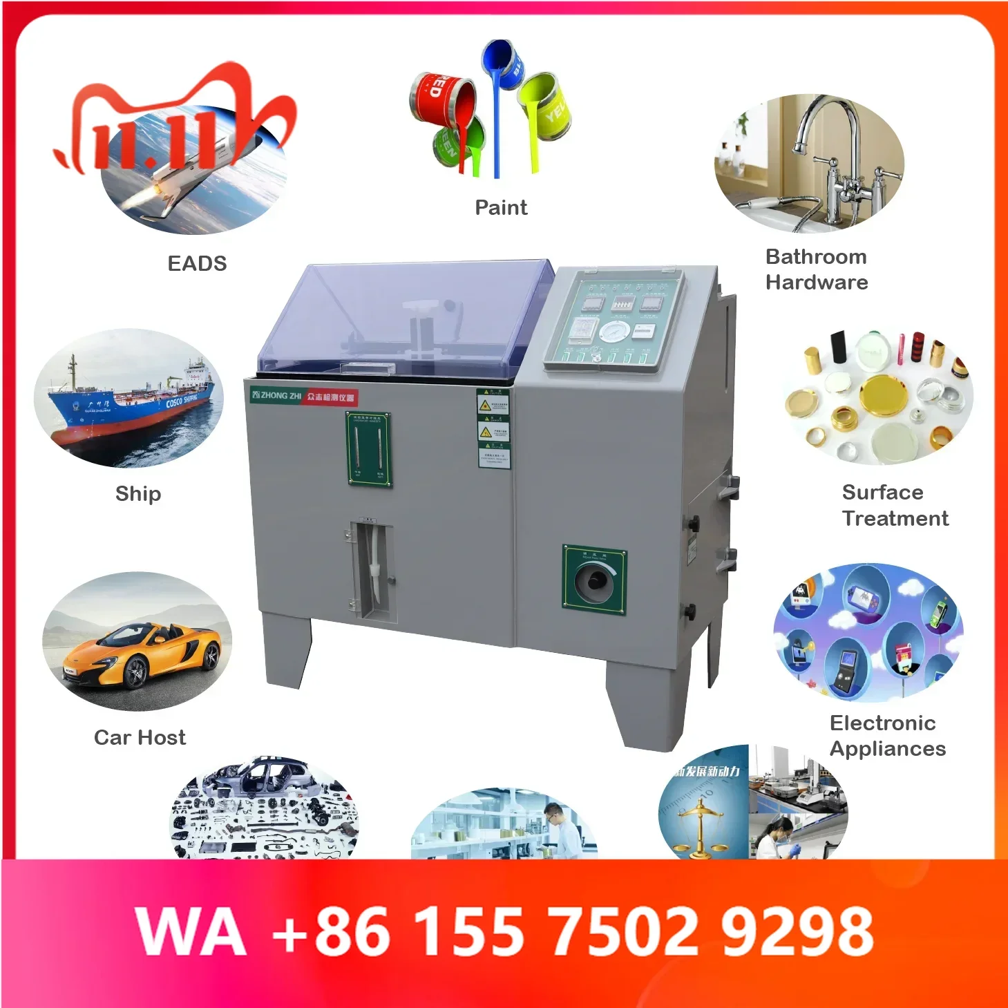 CZ-90B Programmle Salt Spray Corrosion Test Chamber hine Waterproof Electronic Test Equipment ASTM Approed
