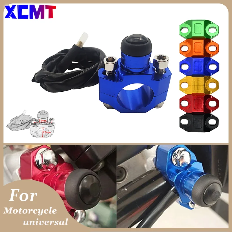 

Motorcycle Universal CNC Engine Stop Start Kill Switch Momentary Push Button For Yamaha Kawasaki KTM Honda CRF250 CRF450 Bike