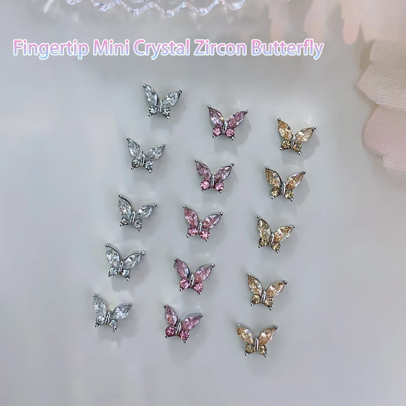 5 قطع الزركون القوس مسمار الزينة الماس مجسمة مسمار الملحقات DIY مسمار الفن اللوحة صالون الأساسيات