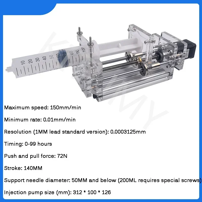 NEW DC 12V Laboratory Micro Syringe Pump Desktop Precision Electric Injection Pump Propel Pump Liquid Glue Dispenser 1-150ML