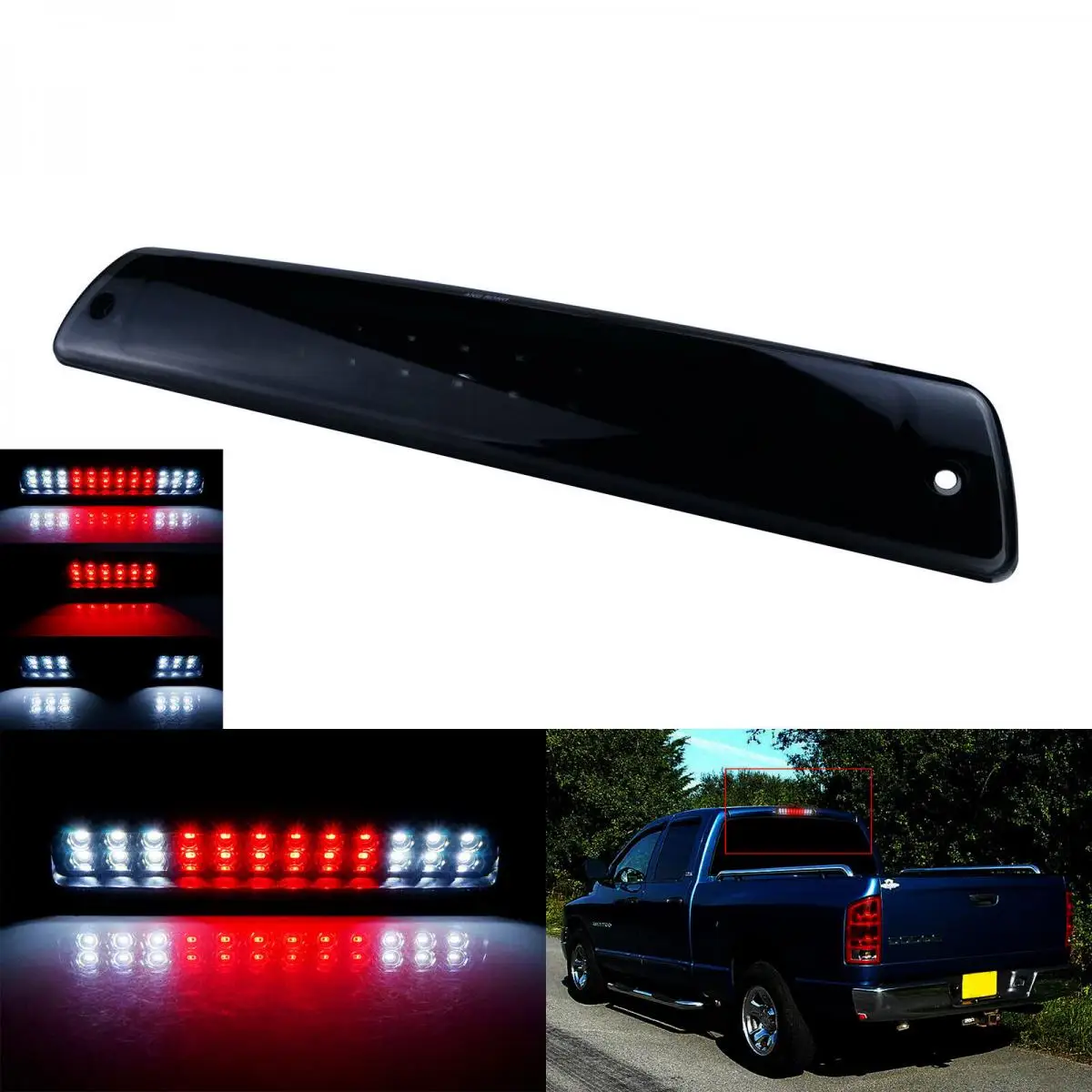 

3rd LED Tail Cargo High Brake Light Lamp For 1994-2001 Dodge Ram 1500 2500 3500