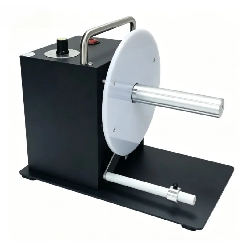 Automatic Bidirectional Label Rewinder Barcode Self‑Adhesive Sticker Care Tag Winder For Clothing Garment Printing Workshop