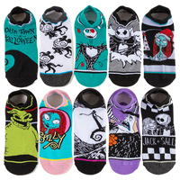 5Pairs Potdemiel Disney Men Women Hip Hop Street Style Cartoon Anime Socks Novelty Funny Casual Crew Socks