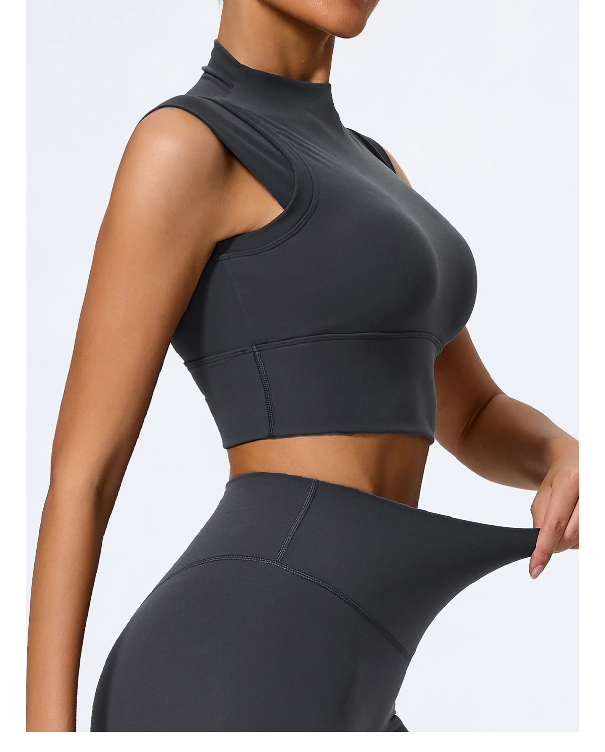 High Impact Gym Top Weibliche Push-Up Sport-Bh Yoga Kleidung Sport Weste Frauen Workout Crop Top Weibliche Stoßfest Büstenhalter Frauen – Detail 23