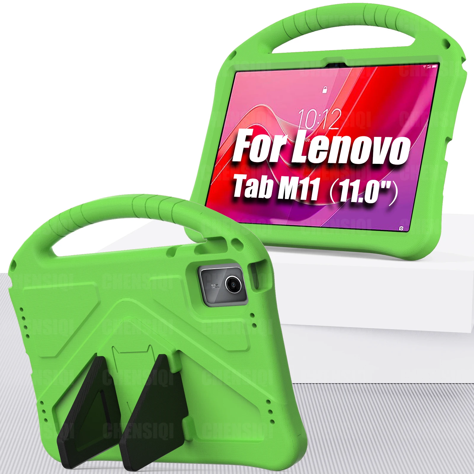 For Lenovo Tab M11 2024 Released (11 Inch) Kids Case EVA Anti-fall Handheld Bring Support Damping with Kids Protective Cover