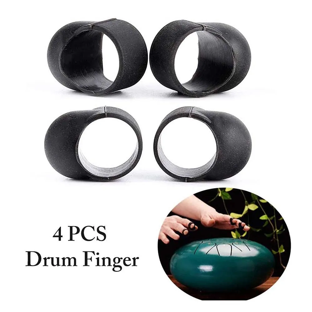 9-Piece Tongue Drum Accessories Set Tank Drum Attachments with Mallets Finger Picks Sleeves Notes Stickers for Hand/Frame Drums