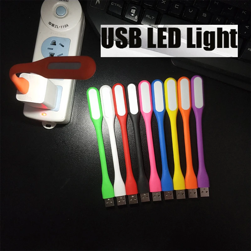 1PC Foldable Mini USB LED Reading Light DC 5V Eye Protection Portable LED Night Light for Book Power Bank Computer