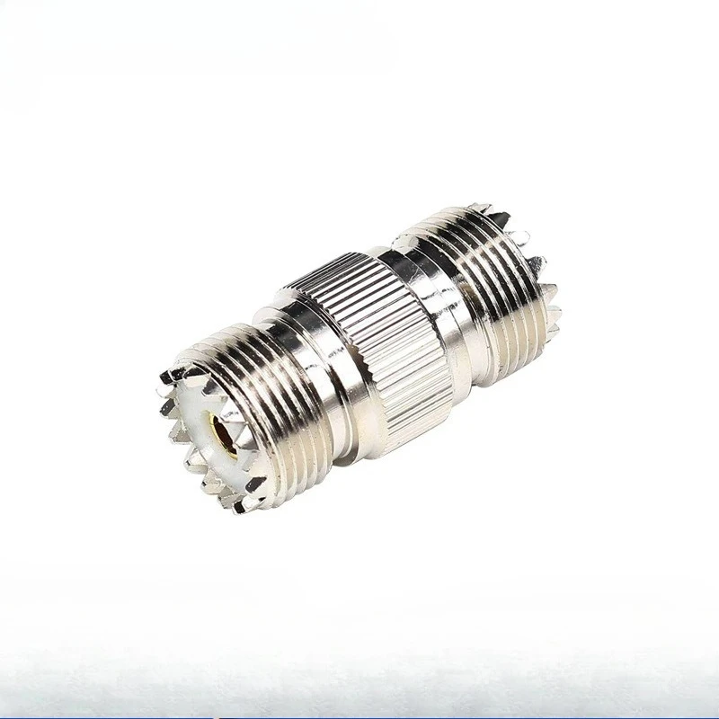 1 PC RF Adapter SO239 UHF-KK Female Straight-through Head Female To Female Straight-through Head All Copper Gold-plated Needle