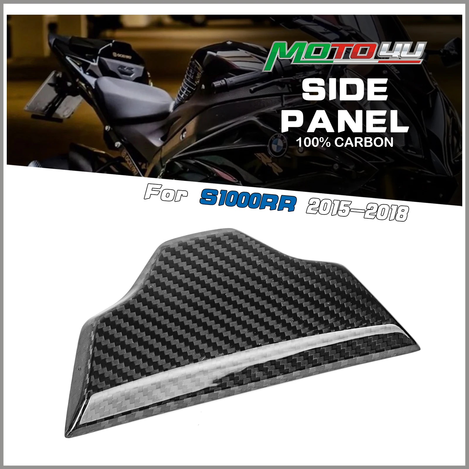 

New Carbon Fiber Mtorcycle Side Panel 1PC 100% Full in Carbon For BMW S1000RR S1000 RR 2015 2016 2017 2018
