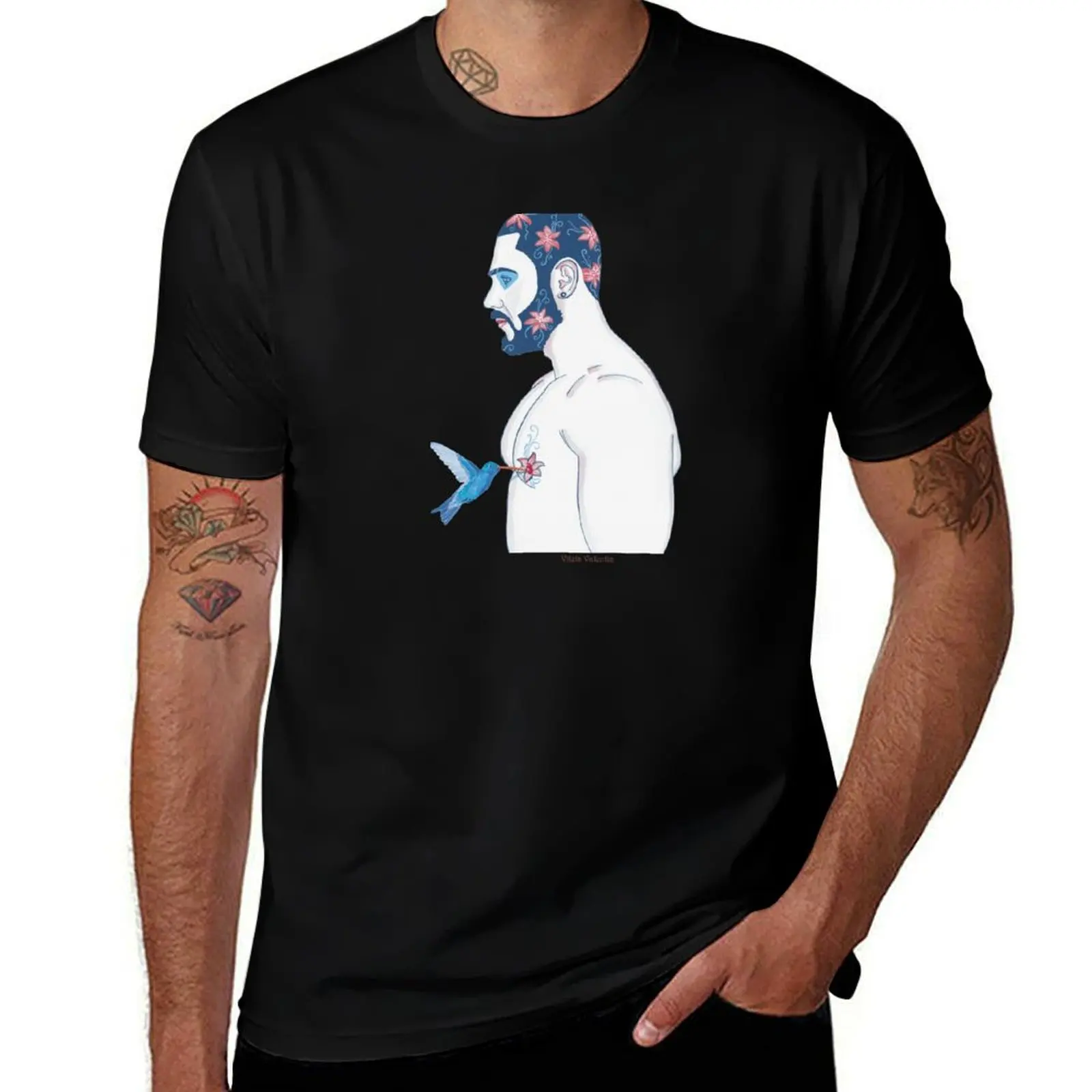 HawaiianFlower man T-Shirt Plus Size Quick Dry Sports Tee