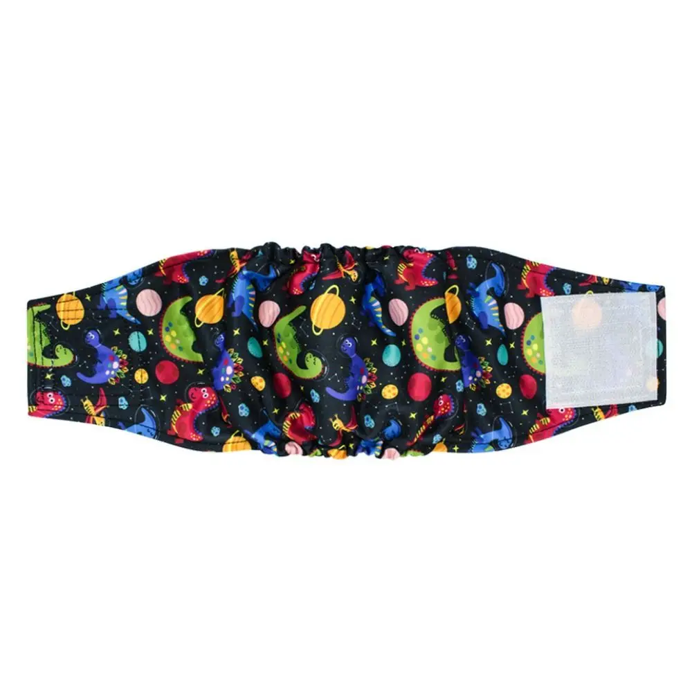 Cartoon Male Dog Belly Band Diapers Adjustable Leakproof Dog