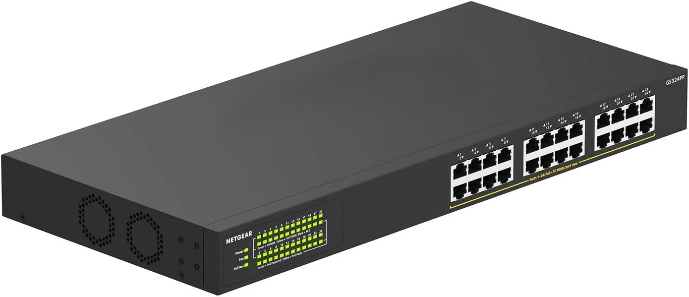 

8-Port Gigabit Ethernet Unmanaged PoE+ Switch (GS308PP) - with 8 x PoE+ @ 83W, Desktop or Wall Mount