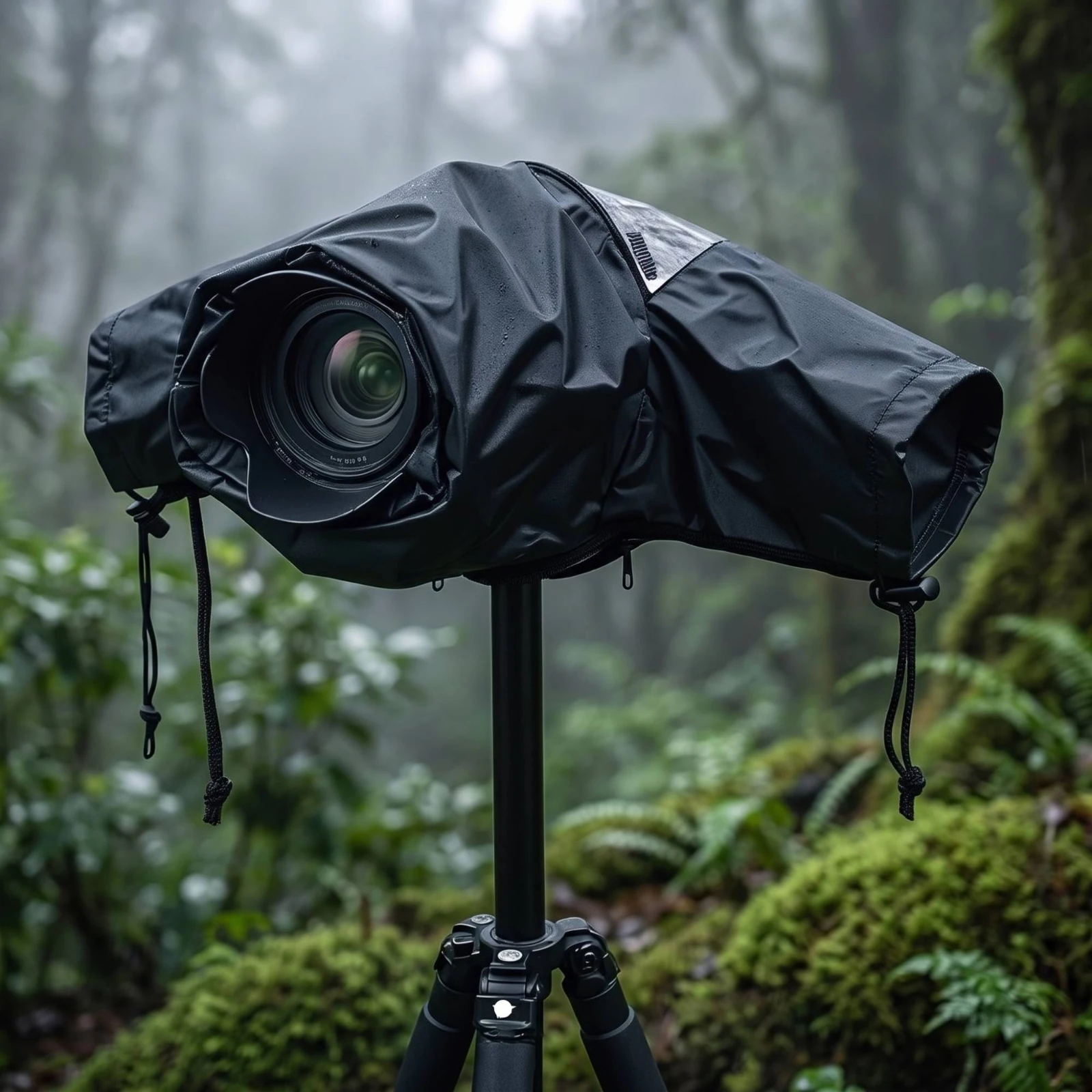 Camera Rain Cover Waterproof Camera Rain Sleeve Clear Transparent for Outdoor Photographers, Nature Photography