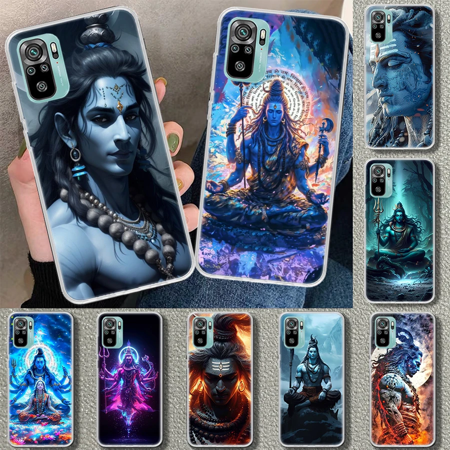 Lord Shiva Hindu God Buddha India Phone Case Cover for Xiaomi Redmi Note 13 12S 12 11 11S 11T 11E 10 Pro 10S 9 9S 9T 8 8T 7 Plus