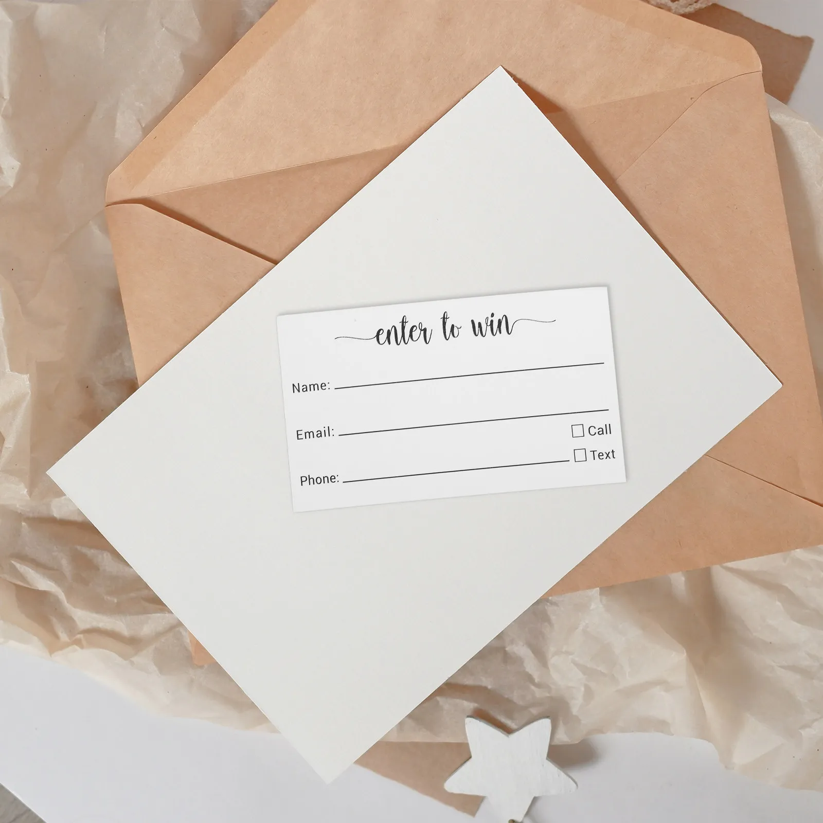 100Pcs Tickets Blank Raffle Cards for Contests Fundraisers Festivals Trade Shows Voting Registration Party Supply