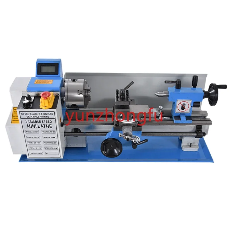 

ool Household DIY Small Stainless Steel Lathe Metal Processing New 0618 110V/220V Mini Machine Benchtop