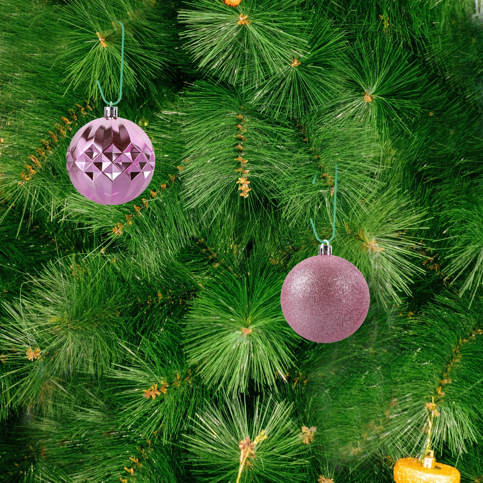 

100Pcs C Shaped Christmas Tree Hooks Strong Iron Hanging Hangers for Ornaments Holiday Party Decorations Festive Hanging