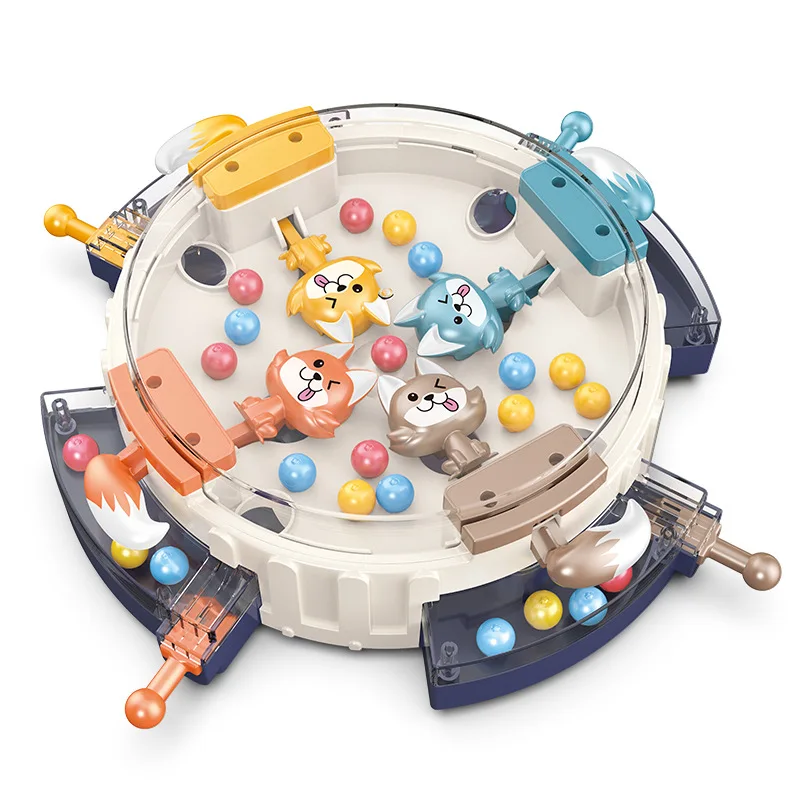 

Hungry Wolf Eating Beans Desktop Games Toys for Family Party Parent-child Interaction Kids Educational Game Toy Birthday Gifts