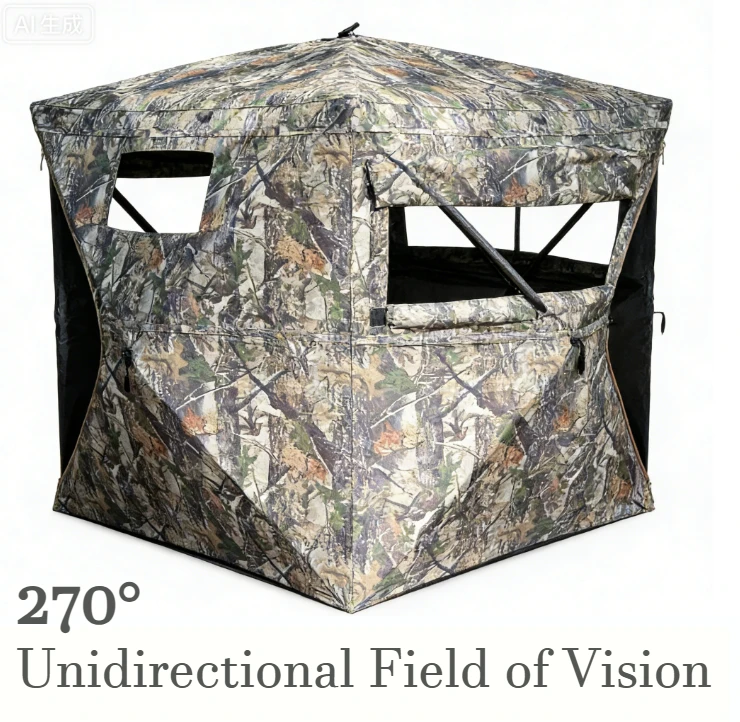 

Скрытая уличная камуфляжная палатка для наблюдения за птицами 270 ° Односторонний визуальный кемпинг