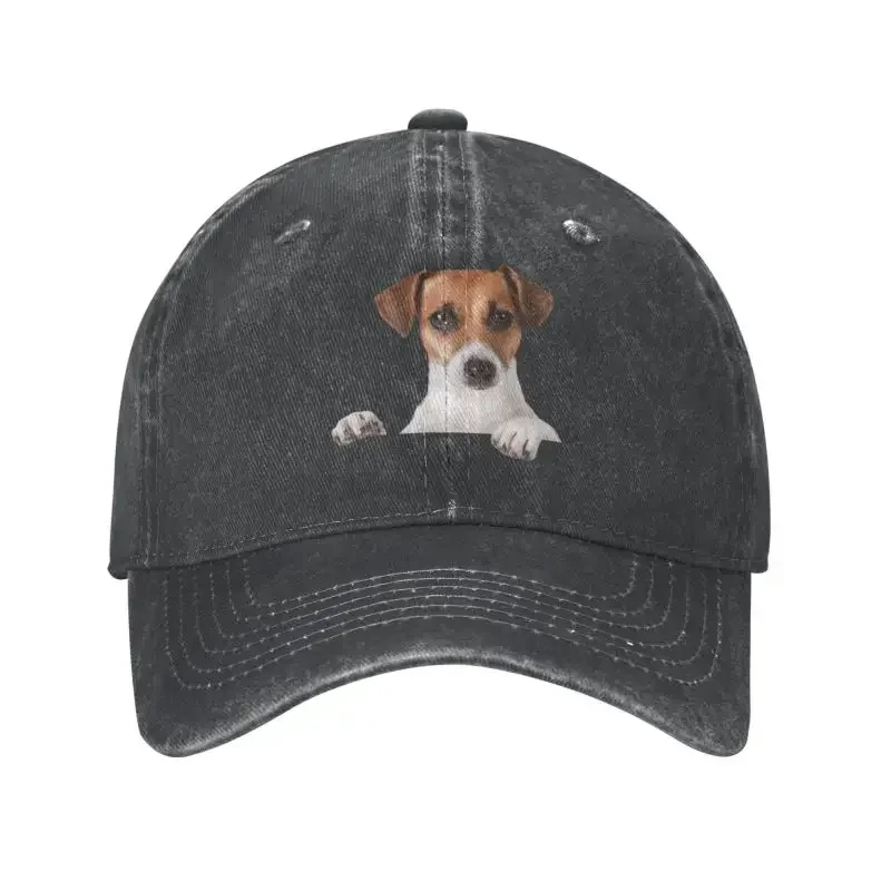 Custom Cotton Jack Russell Terrier Baseball Cap for Men Women Adjustable Dog Lover Dad Hat Outdoor Hat