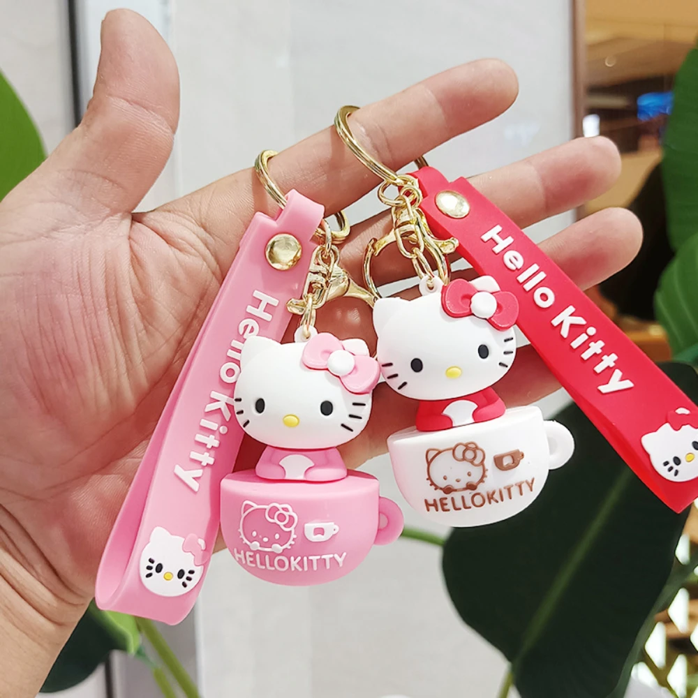 Key Chain Women Cute Cartoon Kuromi Keychain Girl Schoolbag Shoulder Bag Car Keyring Kid Children Kawaii Gift Festival gifts image 4