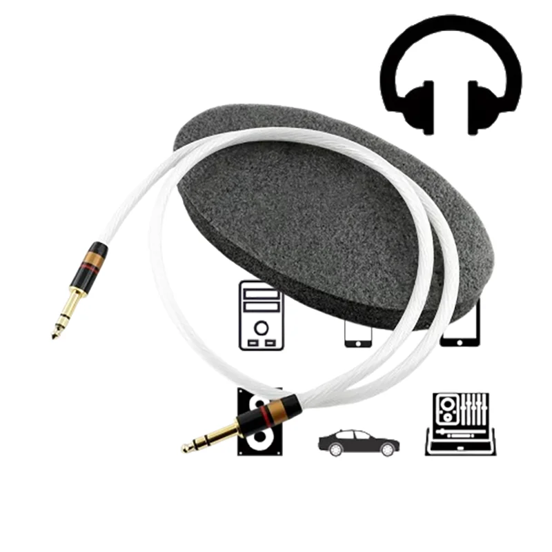

Premium Stereo Instrument Cable: OFC Gold-Plated 6.35mm M-M for Guitar/Mixer/Bass (1/2/3M)​