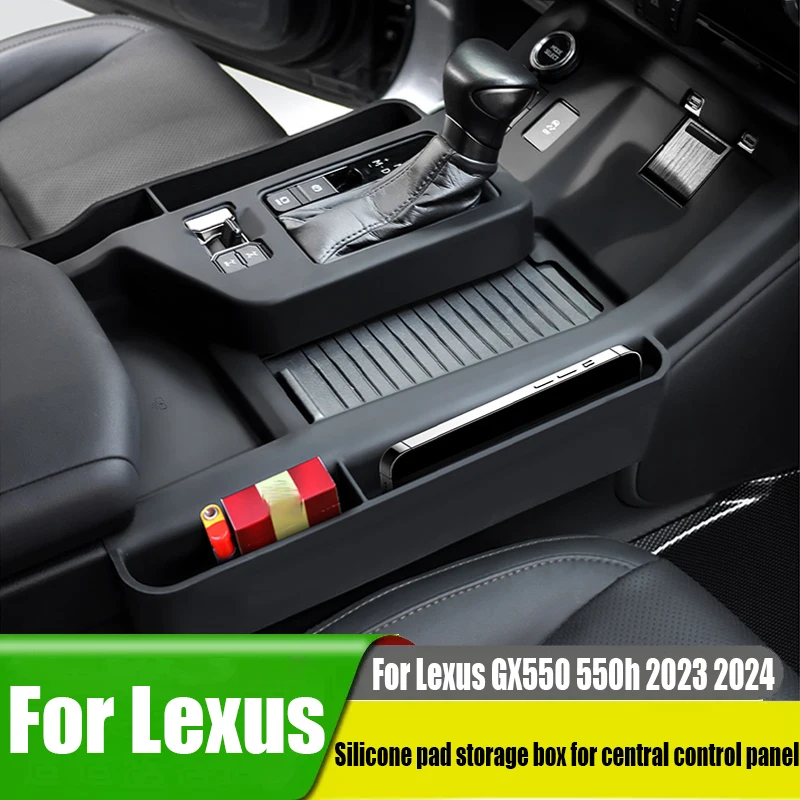 

For Lexus GX550 550h 2023 2024 silicone central control panel protective pad storage box car interior decoration modification