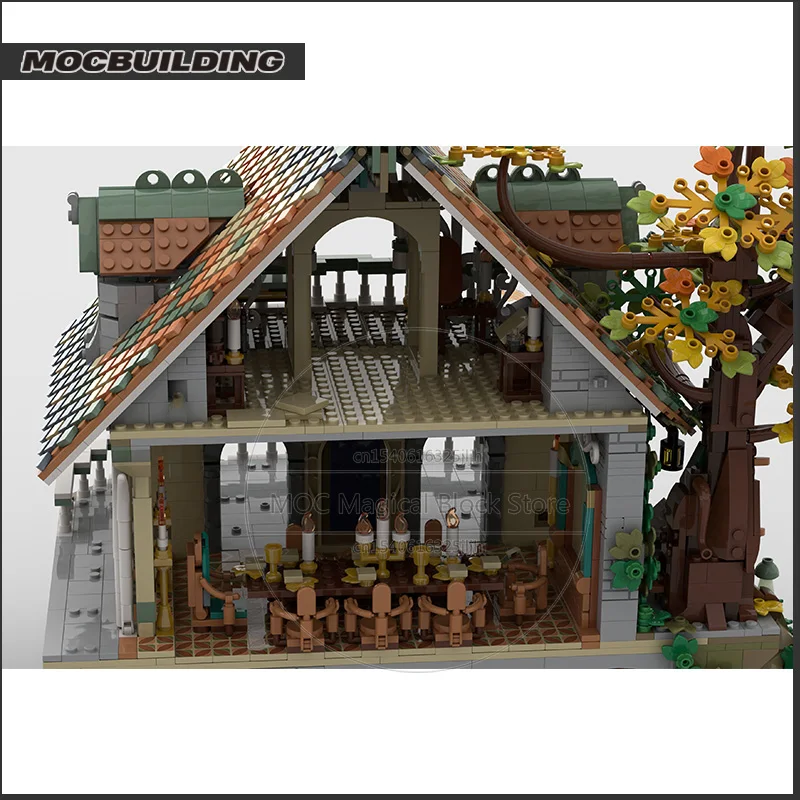 The Last Homely House Moc Baustein Schloss Architektur Technologie Ziegel DIY Montage Display Kreative Puzzle Spielzeug Geschenke