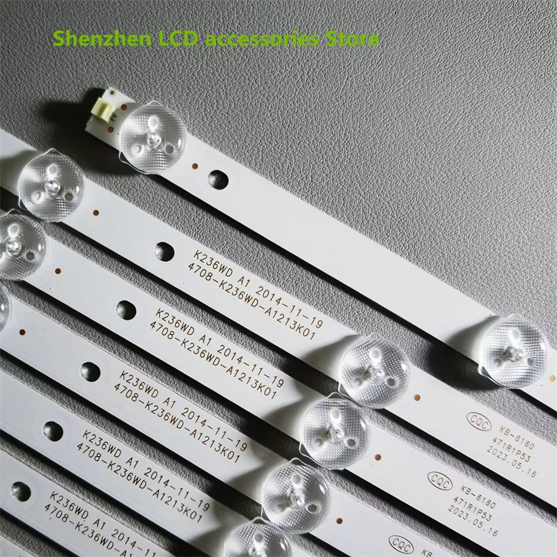 ไฟแบ็กไลท์ LED สำหรับ K236WD ขนาด23.6นิ้ว24นิ้ว3B5CX39012 A1แท่งไฟ4708-K236WD-A1213K01 100% ใหม่