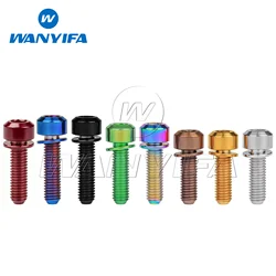 Wanyifa Titanium Bolt M5 x16 18 20MM Mountain Bike Road Bike Fixed Handlebar Stem Screws