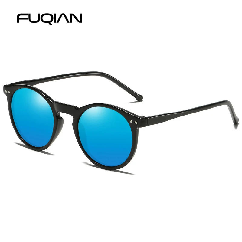 Luxury Small Round Polarized Sunglasses Women Men Retro Classic Black Sun Glasses For Ladies Fashion Driving Shades UV400