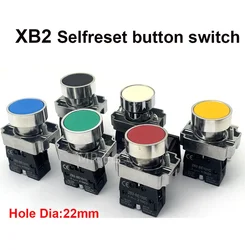 1Pcs 22mm Momentary Push button switch 10A/415V NC/NO XB2-BA11  XB2-BA21   XB2-BA31 XB2-BA42 XB2-BA51  XB2-BA61 Button switch